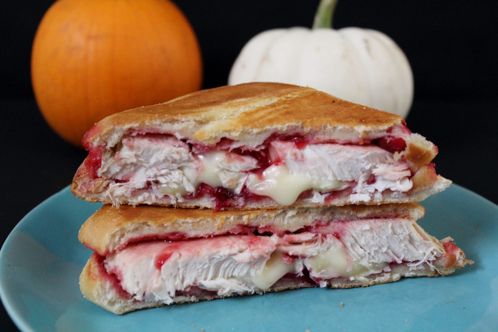 Turkey, Cranberry & Brie Grilled Cheese Sandwiches Zest & Simmer